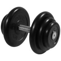 Гантель неразборная MB Barbell MB-FdbM-B черный