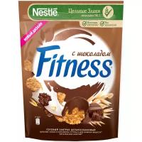 Готовый завтрак Nestle Fitness Хлопья из цельной пшеницы с темным шоколадом, обогащенные витаминами и минеральными веществами