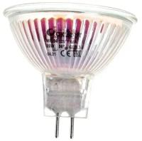 Галогенная лампа акцент MR16, 12В, 20W, 36°, GU5.3, с отражателем и защитным стеклом 4606400204237