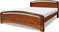 Кровать Бали Lux из сосны, спальное место (ШхД): 140x200, цвет: коричневый 2