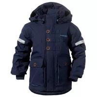 Куртка Didriksons зимняя, светоотражающие элементы, мембрана, водонепроницаемость, капюшон, карманы, подкладка