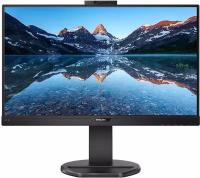 Монитор LCD 23.8'' 16:9 1920х1080(FHD) IPS, nonGLARE, 250cd/m2, H178°/V178°, 1000:1, 50M:1, 16,7 миллионов цветов, 4ms, VGA, HDMI, DP, USB-Hub, Height adj, Tilt, Swivel, Speakers, 3Y, веб-камера, Black