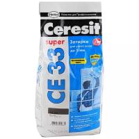 Затирка Ceresit CE 33 Super, 2 кг, 2 л, графит 16