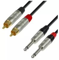 Кабель аудио 2xJack - 2xRCA Adam Hall K4TPC0300 3.0m