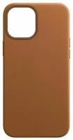 Кожаный чехол Leather Case для iPhone 13 Pro, коричневый