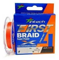 Шнур плетеный Intech First Braid X4 Orange 150m #0.8/ 0,148mm (12lb/ 5,45kg)