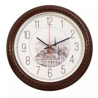 Настенные часы Бюрократ WallC-R63P коричневый (wallc-r63p29/brown)