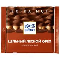 Шоколад Ritter Sport Extra Nut молочный цельный лесной орех, 100 г, 3 уп