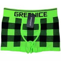 Трусы GREENICE, размер XL/XXL, черный, зеленый