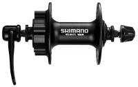 Втулка передняя Shimano, HB-M475, 36 отв, 6-болт, QR, черн