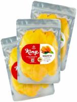 Манго сушеное KING натуральное 100% / 3 пачки 500гр / сухофрукт манго 500гр+500гр+500гр / сушеные плоды манго 500гр 3шт / KING Nafoods Group