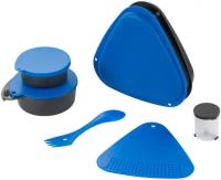Набор походной посуды для кемпинга Meal Kit Blue, 7 предметов