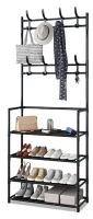 Вешалка для Одежды New Simple Floor Clothes Rack 80х29,5х152см Черная, напольная вешалка для одежды, вешалка для хранения обуви, вешалка для шкафа