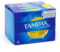 Тампоны Tampax с аппликатором, Compak Regular Duo, 16 шт