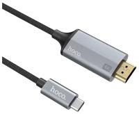 Кабель UA13 Type-C HDMI cable adapter 1.8M Серый