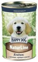 Влажный корм для собак Happy Dog NaturLine для щенков Ягненок, печень, сердце и рис