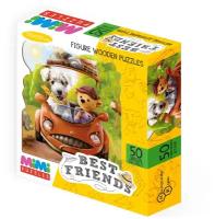 Пазл Нескучные игры MIMI Puzzles Best Friends, 8418, 50 дет