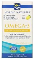 Nordic Naturals Omega-3 для взрослых Nordic Naturals, лимонный