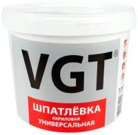 Шпатлевка VGT акриловая универсальная выравнивающая, серый/белый, 7.5 кг