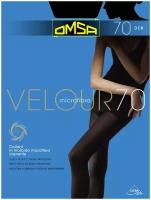 Плотные матовые колготки с микрофиброй Omsa VELOUR 70, размер 4, цвет Фиолетовый