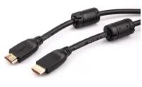 Кабель HDMI 19M/M ver 2.0, 5М,2 фильтра, Aopen/Qust