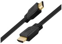 Кабель/Exployd/HDMI-HDMI/V1.4/плоский/чёрный/Keen