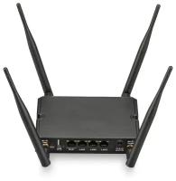 Wi-Fi роутер KROKS Rt-Cse m12-G (SMA-female), черный