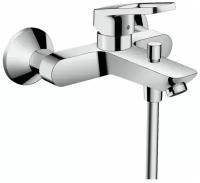 Hansgrohe HG Logis Смеситель для ванны, настенный, излив 194мм, переключатель вакумный, цвет: хром