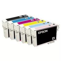 Картридж Epson T0817 набор 6 штук BkCMYLCLM Оригинальный Тех. Упаковка