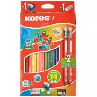 Карандаши цветные 12цв 3-гран Kores промо набор 93314.01