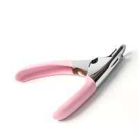 Когтерез-гильотина с прорезиненной ручкой, отверстие 7 мм, розовый 6960863