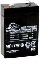 Свинцово-кислотный аккумулятор LEOCH DJW6-2.8 (6 В, 2.8 Ач)