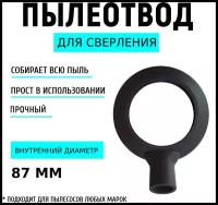 Пылеотвод для сверления отверстий коронкой, под розетки, при установке сплит систем