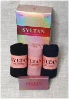 Носки Syltan, 3 пары, размер 37-41, розовый, черный