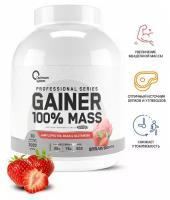 Гейнер Optimum system Gainer 100% Mass (3000 г), клубника