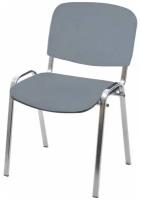 Easy Chair Стул FA_EChair Rio(изо) хром к/з серый V28/1.031/DO800