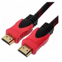 Кабель HDMI-HDMI ver. 1.4 (плетеный шнур / ткань) Длина: 5 м