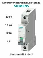 Автоматический выключатель Siemens Sentron 5SL4104-7