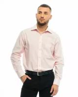 Рубашка Maestro, размер 54RU/XL/178-186/43 ворот, розовый