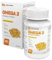 рыбий жир Омега 3, XL Omega-3, EPA 180/DHA 120, с витамином Е, 90 капсул