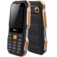 Телефон OLMIO X04, черный/оранжевый