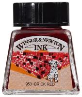 Тушь W&N Drawing Ink, 14 мл, кирпично-красный Winsor Newton WN1005040