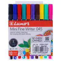 Luxor Набор капиллярных ручек Mini Fine Writer 045, 10 цветов, 0.8 мм