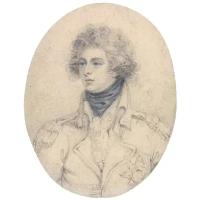 Репродукция на холсте Этюд для миниатюрного портрета члена королевской семьи Косвей Ричард 50см. x 64см
