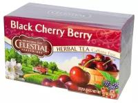 Celestial Seasonings, чай травяной, черная вишня, без кофеина 20 чайных пакетиков, (44 г)