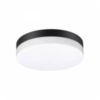 Светильник потолочный Novotech Opal 358882, LED, 18Вт, кол-во ламп:1шт., Черный