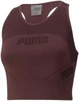 Топ Puma Evostripe Evoknit Crop Top Коричневый M 58914421