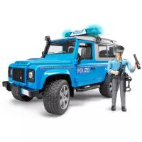 Bruder Брудер Внедорожник Land Rover Defender Station Wagon Полиция с фигуркой 02-597