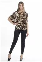 Леопардовая блузка Bast (9538, коричневый, размер: 42)