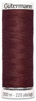Нитки швейные Gutermann Sew-all 748277 для всех материалов, 200 м, 100% полиэстер (174 красное дерево), 5 шт